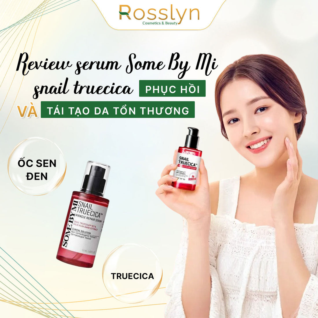 serum Some By Mi Snail Truecica phục hồi và tái tạo da tổn thương