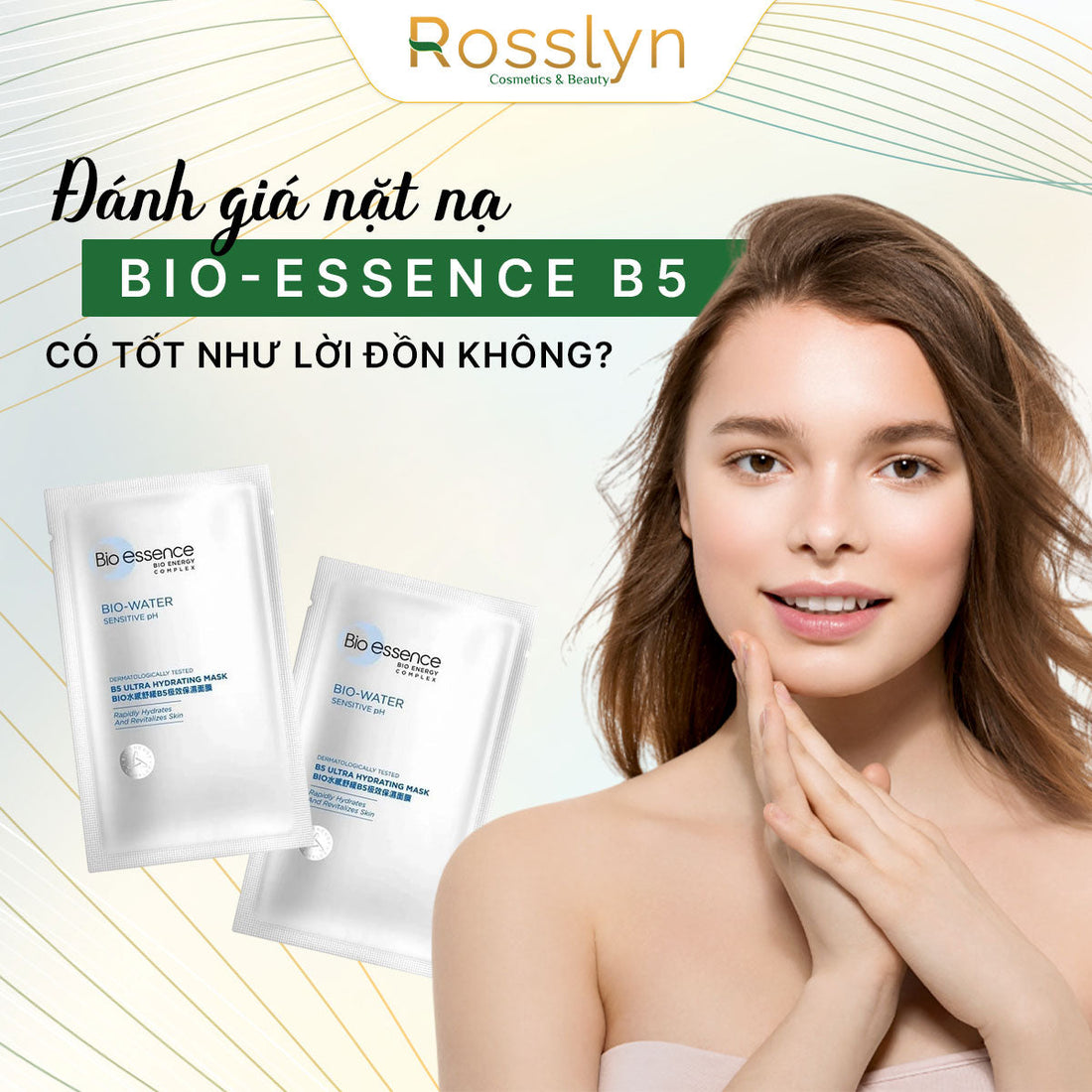 đánh giá Mặt nạ Bio-essence water B5 HYDRATING MASK