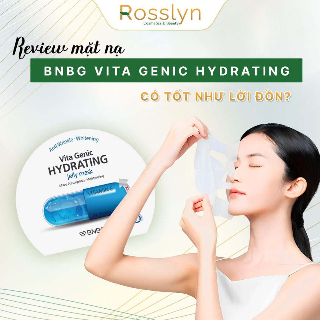 Review mặt nạ BNBG Vita Genic Hydrating