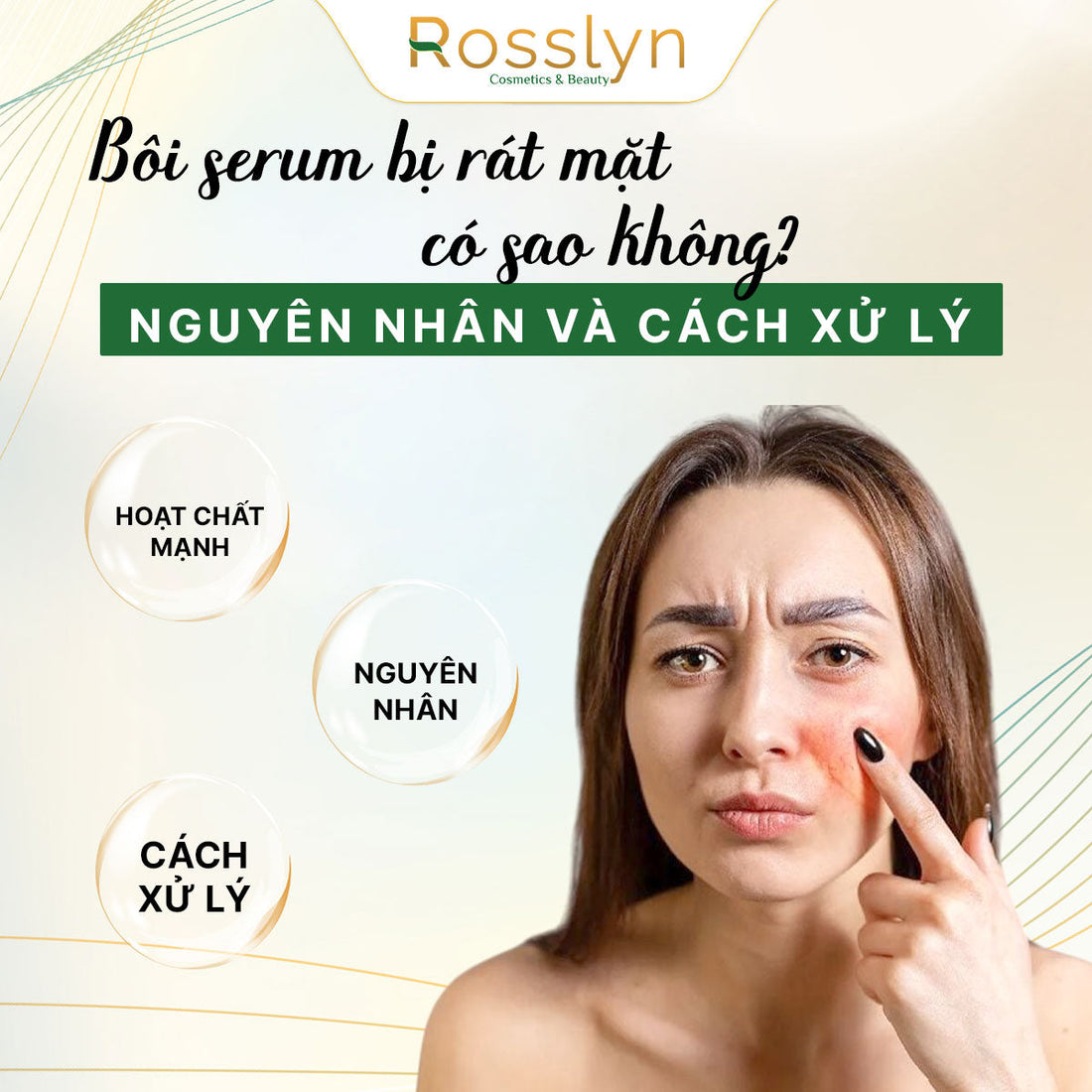 Bôi serum bị rát mặt có sao không