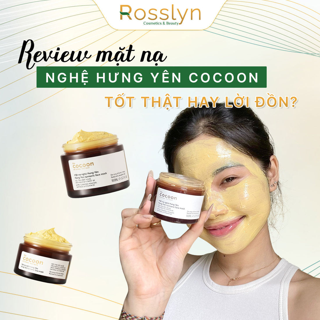 Review mặt nạ nghệ hưng yên cocoon