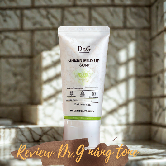 Review Kem Chống Nắng Dr.G Kiềm Dầu, Nâng Tone