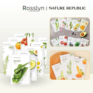 Mặt Nạ Giấy Dưỡng Da Nature Republic Real Nature Mask Sheet 23ml - Rosslyn