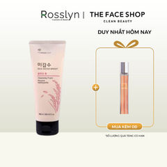 Sữa Rửa Mặt Làm Sáng Da THE FACE SHOP Rice Water Bright Facial Foaming Cleanser 150ml - TF000011 - Rosslyn