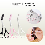 Kéo Cắt Tỉa Lông Mày 2 Trong 1 Màu Hồng Sắc Bén Dễ Dàng Sử Dụng - QT125.1 - Rosslyn