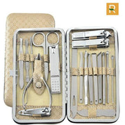 Màu Kem Bộ Cắt Móng Tay 19 Món Bằng Thép Không Gỉ Cao Cấp Của Rosslyn