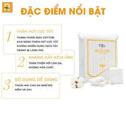 Đặc Điểm Nổi Bật Của Bông Tẩy Trang Cao Cấp 3 Lớp 100% Cotton Túi 220 Miếng Mềm Mịn
