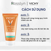 Kem Chống Nắng Không Nhờn Rít VICHY CAPITAL SOLEIL DRY TOUCH SPF50+ 50ml - VC000001 - Rosslyn - Rosslyn-vn