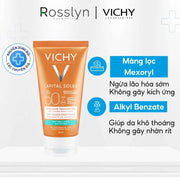 Kem Chống Nắng Không Nhờn Rít VICHY CAPITAL SOLEIL DRY TOUCH SPF50+ 50ml - VC000001 - Rosslyn - Rosslyn-vn