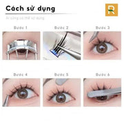 Cách Sử Dụng Lông Mi Giả Hình Hoa Hướng Dương 3 Nhánh Mỏng 5 Hàng