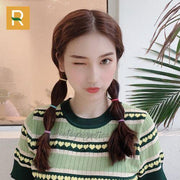 Mẫu Set 100 Dây Chun Buộc Tóc Trơn Nhiều Màu Co Giãn Tốt Đựng Trong Túi Zip Tiện Lợi