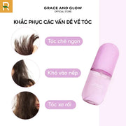 Xịt dưỡng tóc Grace & Glow Black Opium Silky Hair Mist Spray Soft and Silk hair with Golden Marula + Olive Oil 100ml - GG000012 - Rosslyn