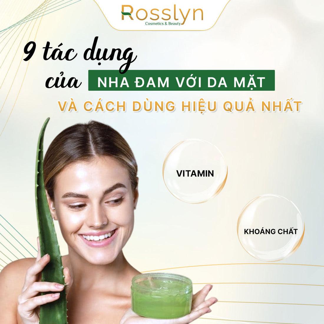 9 tác dụng của nha đam với da mặt