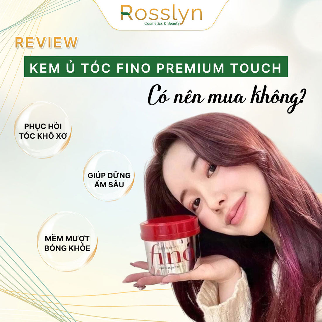 Review kem ủ tóc Fino Premium Touch