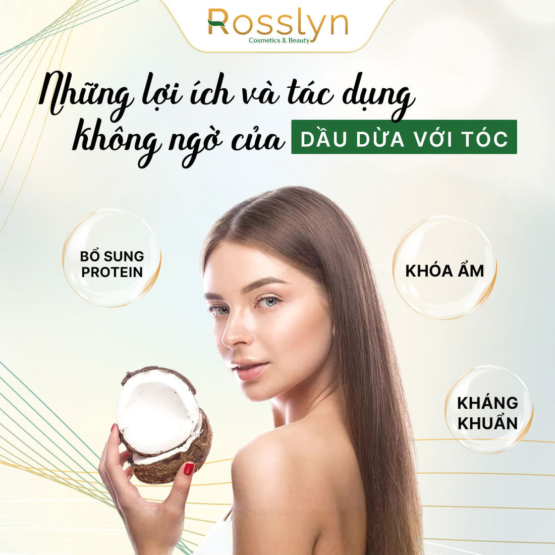 Những lợi ích và tác dụng không ngờ của dầu dừa với tóc