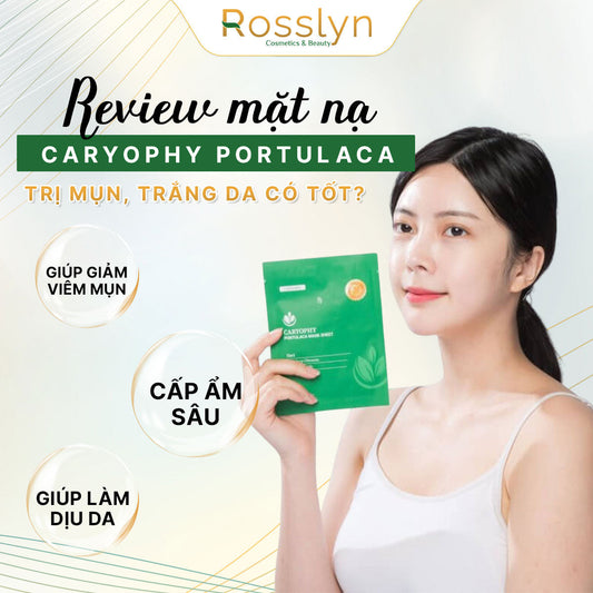 Mặt nạ trị mụn, trắng da Caryophy Portulaca Mask Sheet 22g