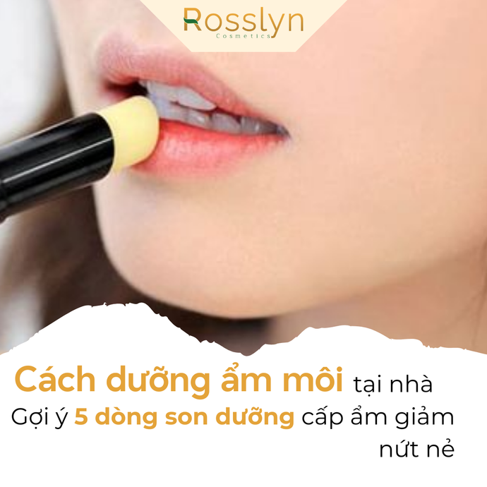 Cách dưỡng ẩm môi tại nhà và gợi ý 5 dòng son dưỡng cấp ẩm giảm nứt nẻ