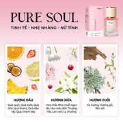 [SET QUÀ TẶNG DOANH NGHIỆP] Combo 3 sản phẩm phấn phủ bột kiem dau, xịt khóa nền và nước hoa Pure Soul dung tích 30ml