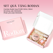 [SET QUÀ TẶNG DOANH NGHIỆP] Combo 3 sản phẩm phấn phủ bột kiem dau, xịt khóa nền và nước hoa Pure Soul dung tích 30ml