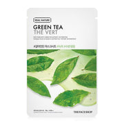 (HÀNG KM) SAMPLE Mặt Nạ thanh lọc ngừa mụn chiết xuất từ Trà Xanh THE FACE SHOP Real Nature Green Tea Face Mask 20g - KM000387