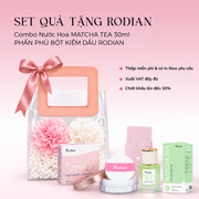 [Set quà tặng túi trong suốt] Combo 2 sản phẩm Phấn Phủ Bột Rodian Smooth Feathery Powder và Nước Hoa Matcha Tea 30ml