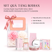 [Set quà tặng túi trong suốt] Combo Phấn nước RODIAN GLOW FIT CUSHION 12g và Nước Hoa Pure Soul 30ml