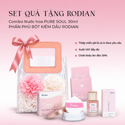 [Set quà tặng túi trong suốt] Combo 2 sản phẩm Phấn Phủ Bột Rodian Smooth Feathery Powder và Nước Hoa Pure Soul 30ml