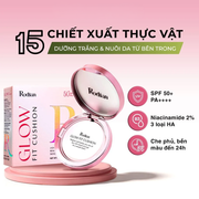 [Set quà tặng túi trong suốt] Combo Phấn nước RODIAN GLOW FIT CUSHION 12g + Phấn phủ bột Smooth Feathery Powder 10g