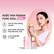 [Set quà tặng túi trong suốt] Combo Phấn nước RODIAN GLOW FIT CUSHION 12g và Nước Hoa Pure Soul 30ml