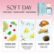[SET QUÀ TẶNG DOANH NGHIỆP] Combo 2 chai nước hoa Soft Day, Love Note dung tích 30ml