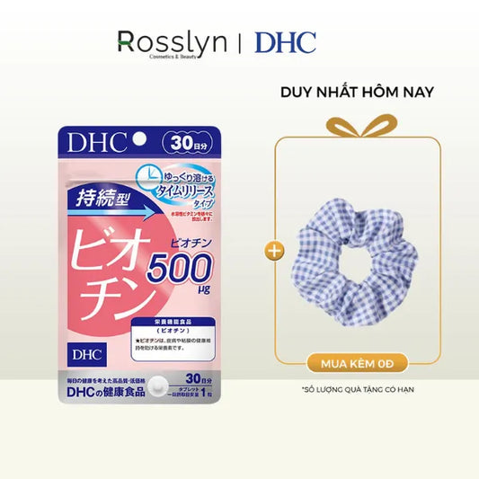 [Date 31/03/2026] Viên uống Biotin hỗ trợ làm đẹp tóc và móng DHC Biotin (30 ngày) - DH000009 - Rosslyn