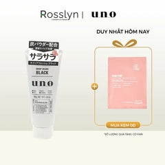 Sữa rửa mặt UNO tạo bọt sạch nhờn UNO WHIP WASH BLACK 130G - UN000001 - Rosslyn