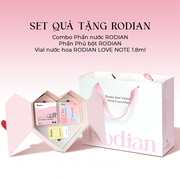 [SET QUÀ TẶNG TÌNH YÊU] Combo Phấn Nước Rodian Glow Fit R01, Phấn Phủ Bột Rodian Smooth Feathery Powder 01 và 01 Vial Nước Hoa Rodian Love Note 1.8ml