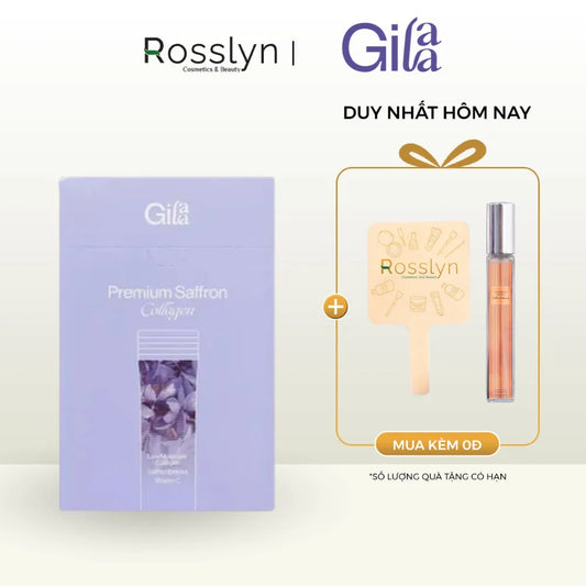 Thực phẩm bổ sung GILAA PREMIUM SAFFRON COLLAGEN hộp 60 gói -GI000002 - Rosslyn