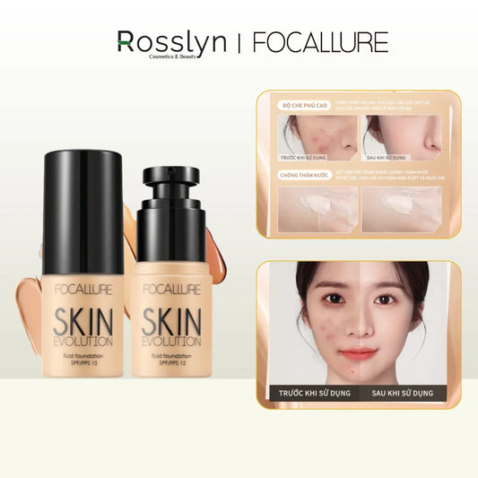 [Date 19/04/2026] Kem nền che phủ khuyết điểm chống thấm nước FOCALLURE FA30 31g - Rosslyn