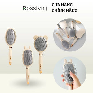 Lược chải tóc xoăn đệm khí, gỡ rối, massage da đầu, chống tĩnh điện cao cấp - Rosslyn