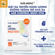 Mặt nạ truyền năng lượng dưỡng trắng trẻ hóa da SUR.MEDIC AGE CONTROL MULTI VITA Mask 30g - SM000003 - Rosslyn