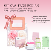 [Set quà tặng túi trong suốt] Combo 2 sản phẩm Phấn Phủ Bột Rodian Smooth Feathery Powder và Nước Hoa Matcha Tea 30ml