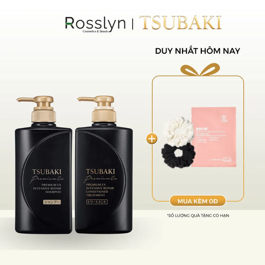 Dầu gội xả TSUBAKI PREMIUM EX INTENSIVE REPAIR SHAMPOO - CONDITIONER 490ML