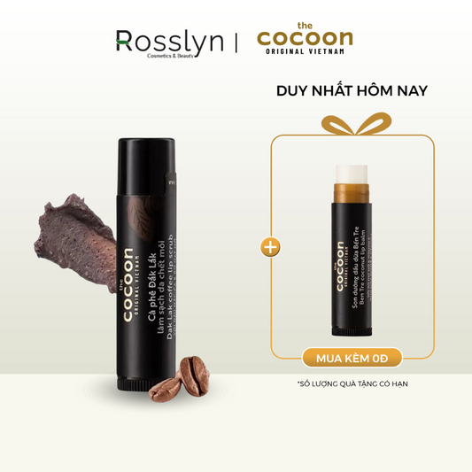 Tẩy da chết môi cà phê Đắk Lắk Cocoon môi ẩm mềm 5g - CC000053 - Rosslyn