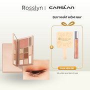 Bảng phấn mắt Carslan 10 màu Phấn má hồng Phấn bắt sáng Tạo khối 12g - Rosslylyn