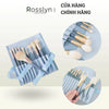 Bộ cọ trang điểm cao cấp 10 cây đầu cọ siêu mềm mịn kèm túi da trang điểm - QT14 - Rosslyn