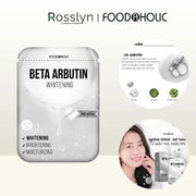 Mặt Nạ Beta Arbutin Dưỡng Trắng, Làm Đều Màu Da Foodaholic Beta Arbutin Whitening Premium Mask (23ml) - FD000010 - Rosslyn