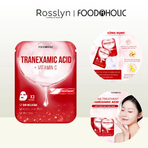Mặt Nạ Tranexamic Acid Mờ Thâm Đỏ Foodaholic Tranexamic Acid Ample Treatment Mask (23ml) - FD000020 - Rosslyn