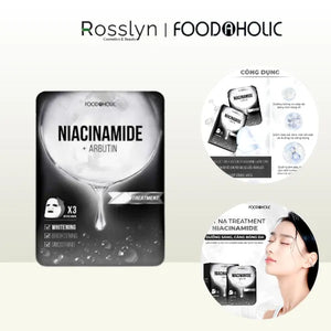 Mặt Nạ Niacinamide Dưỡng Sáng, Căng Bóng Da Foodaholic Niacinamide Ample Treatment Mask (23ml) - FD000018 - Rosslyn