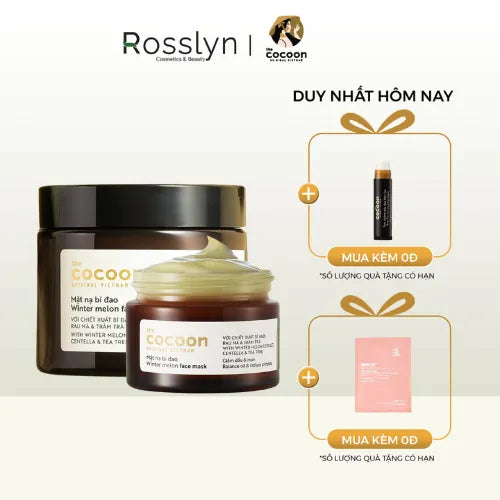 Mặt nạ bí đao Cocoon giảm dầu & mụn - Rosslyn