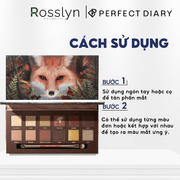 Bảng Phấn Mắt 12 Màu Perfect Diary Explorer Twelve Eyeshadow Palette 14g - #13 Red Fox - PD000009 - Rosslyn - Rosslyn-vn
