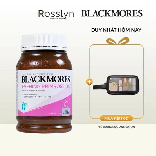 [Date 19/04/2025] Viên uống Tinh Dầu Hoa Anh Thảo Hỗ Trợ Cân Bằng Nội Tiết Tố Blackmores Evening Primrose Oil Lọ 190 Viên - BM000003 - Rosslyn