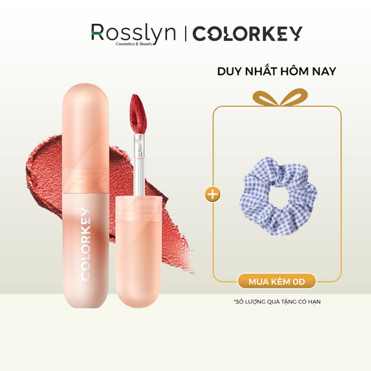 Son Môi Màu Nhung Mờ COLORKEY Mousse Lip Mud Matte - Rosslyn