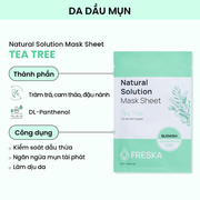 (HÀNG KM) Freska mặt nạ giấy Natural Solution Mask